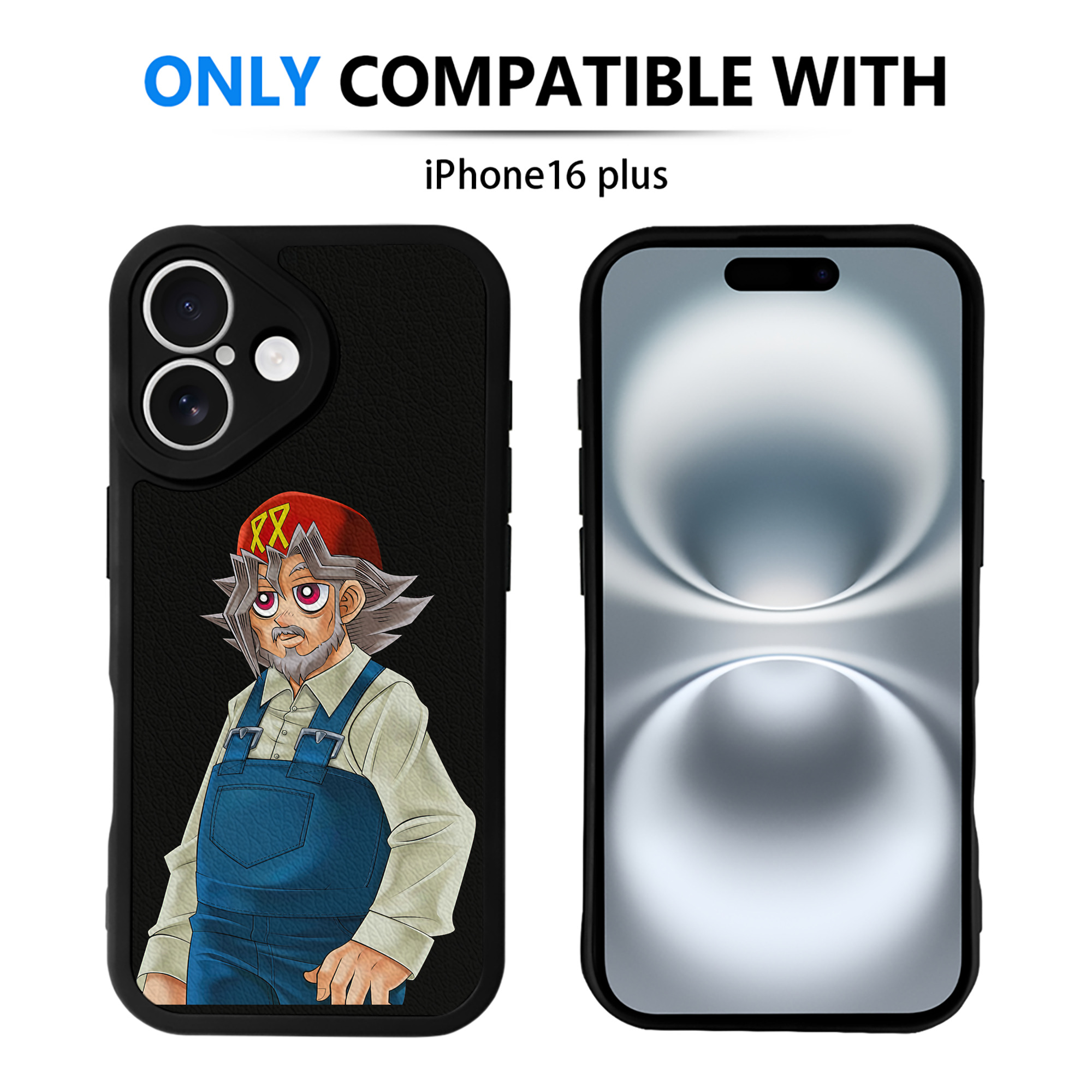 遊☆戯☆王 Yu-Gi-Oh! 【iPhone 16シリーズ対応】シリコンスマホケース（レザー調） 材質：シリコン